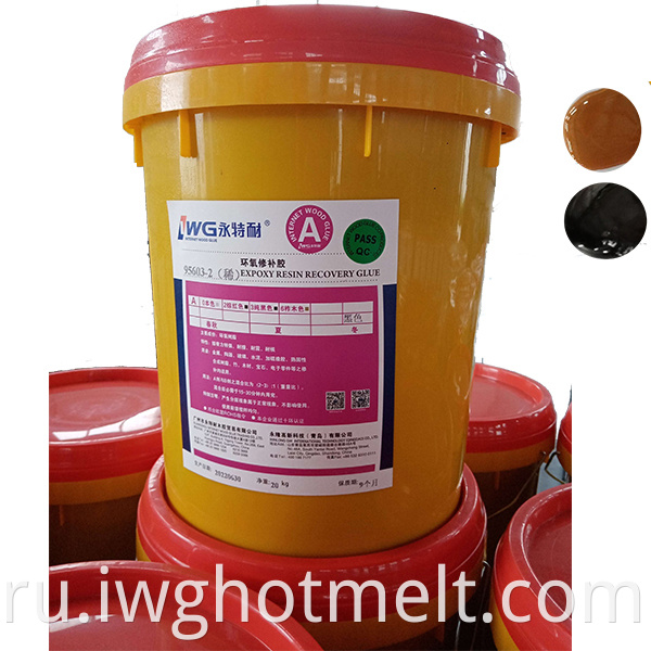 Two-component epoxy resin assembly adhesive
